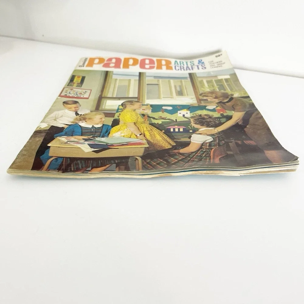 Original 1963 Dennison Paper Arts & Crafts For Teachers & Group Leaders Vintage
